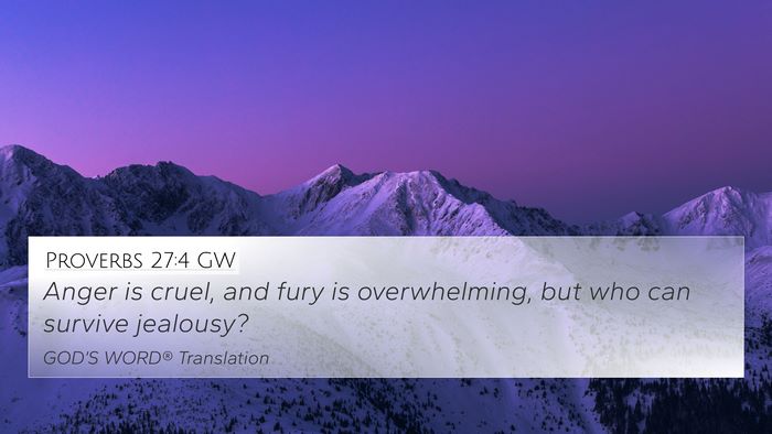 Proverbs 27:4 GW Bible Verse Image