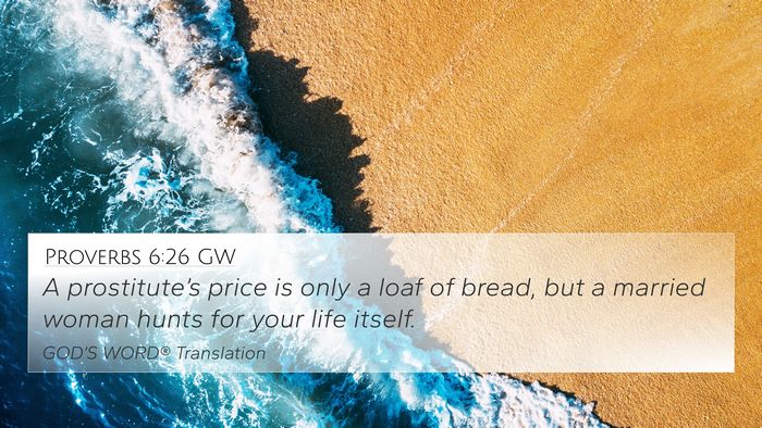 Proverbs 6:26 GW Bible Verse Image