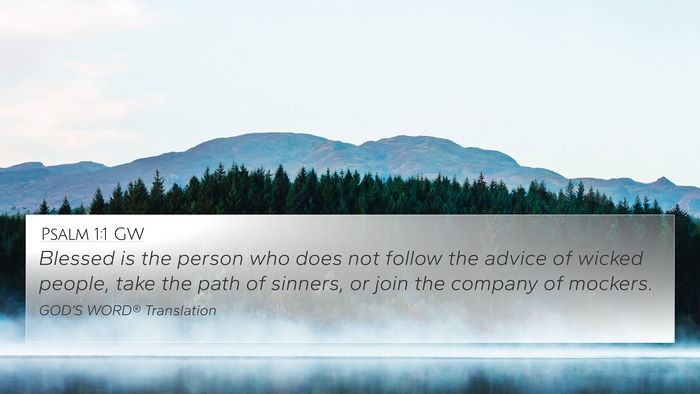 Psalm 1:1 GW 4K Wallpaper - Blessed is the person who does not follow the - 4K Wallpaper Bible Verse