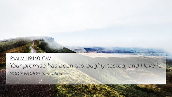 Psalm 119:140 GW Bible Verse Image