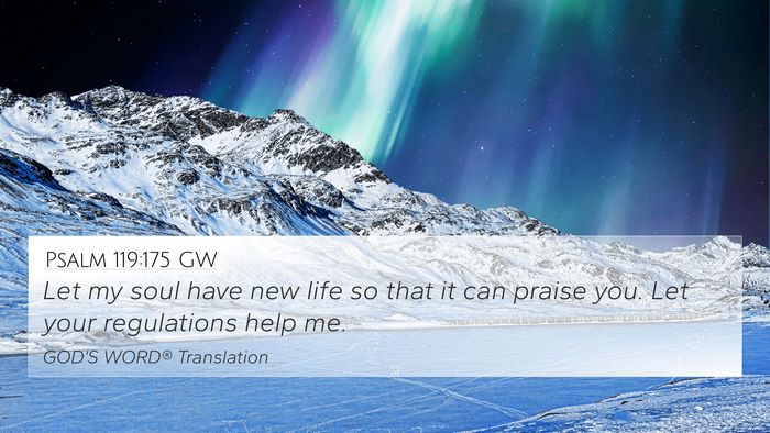 Psalm 119:175 GW Bible Verse Image