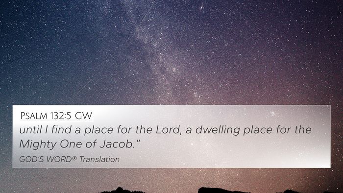 Psalm 132:5 GW Bible Verse Image