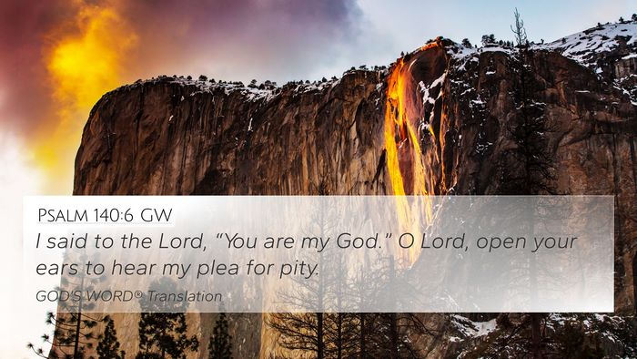 Psalm 140:6 GW Bible Verse Image