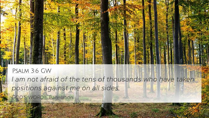 Psalm 3:6 GW Bible Verse Image