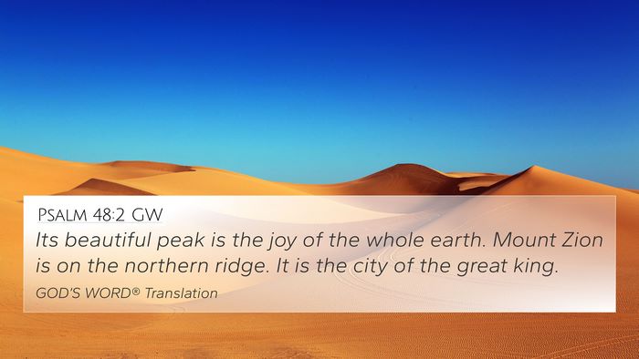 Psalm 48:2 GW Bible Verse Image