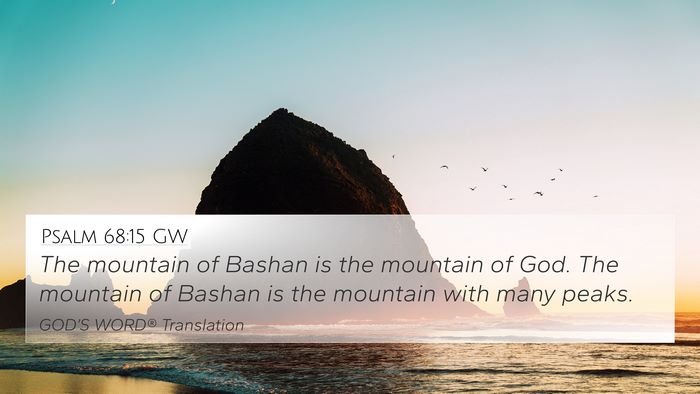 Psalm 68:15 GW Bible Verse Image