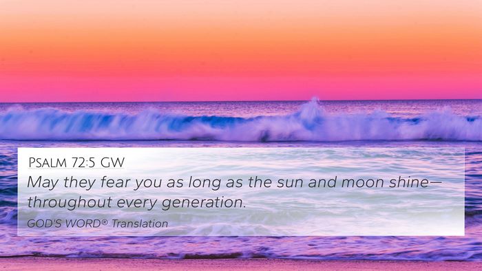 Psalm 72:5 GW Bible Verse Image
