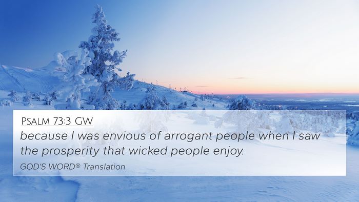 Psalm 73:3 GW Bible Verse Image