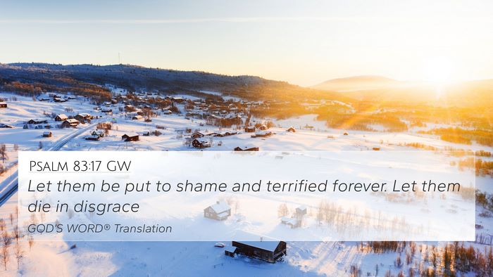 Psalm 83:17 GW Bible Verse Image