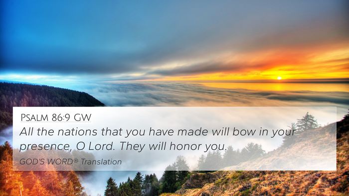 Psalm 86:9 GW Bible Verse Image