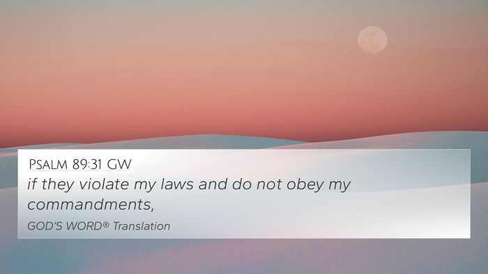 Psalm 89:31 GW Bible Verse Image