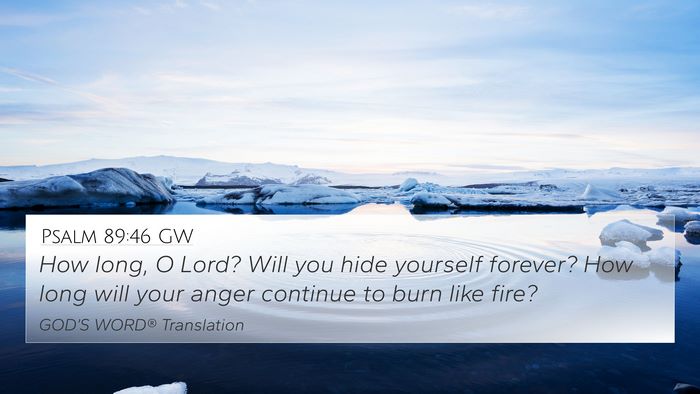 Psalm 89:46 GW Bible Verse Image