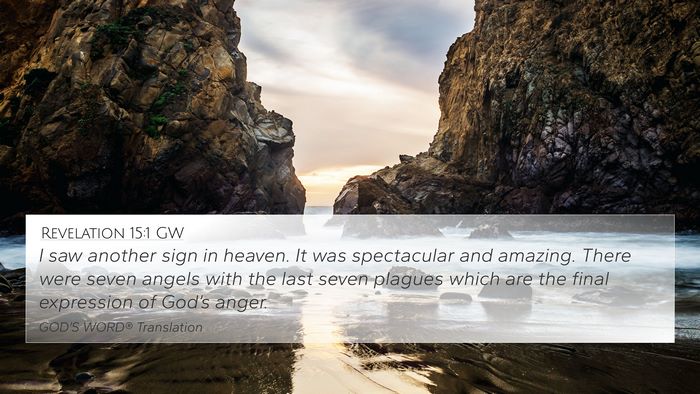 Revelation 15:1 GW Bible Verse Image