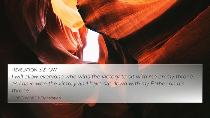 Revelation 3:21 GW Bible Verse Image