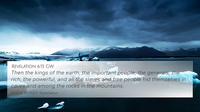 Revelation 6:15 GW Bible Verse Image