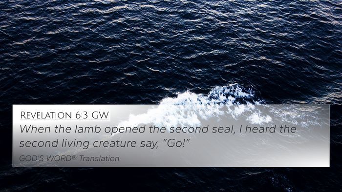 Revelation 6:3 GW Bible Verse Image
