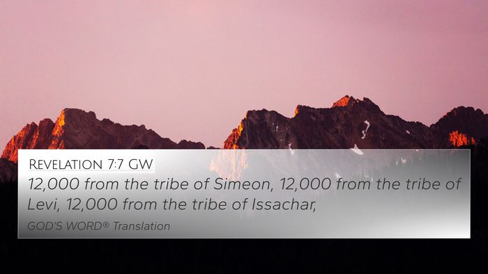 Revelation 7:7 GW 4K Wallpaper - 12,000 from the tribe of Simeon, 12,000 from the - 4K Wallpaper Bible Verse