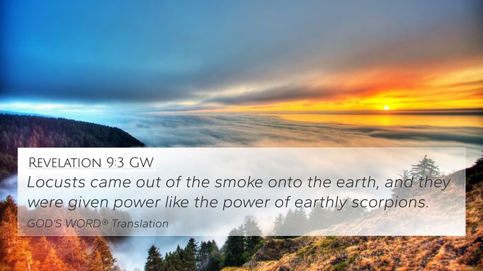 Revelation 9:3 GW Bible Verse Image