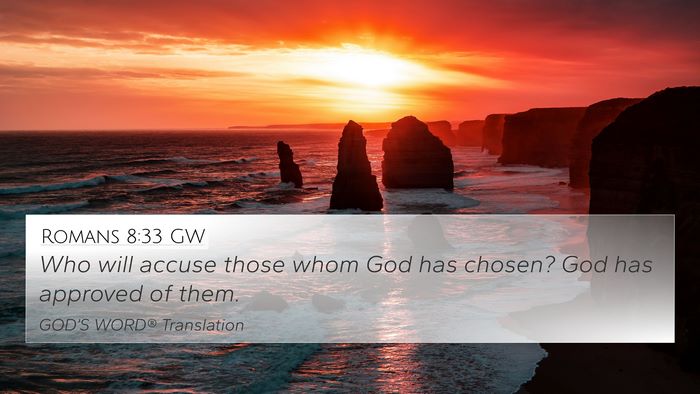 Romans 8:33 GW Bible Verse Image