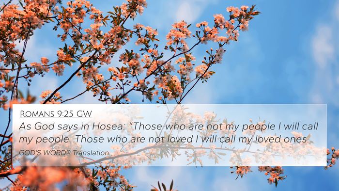 Romans 9:25 GW Bible Verse Image