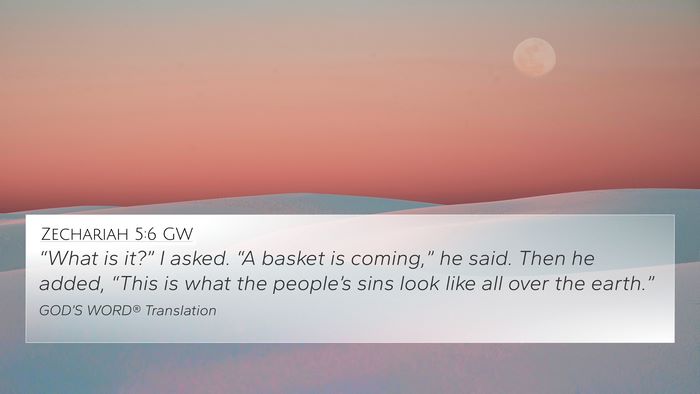 Zechariah 5:6 GW Bible Verse Image