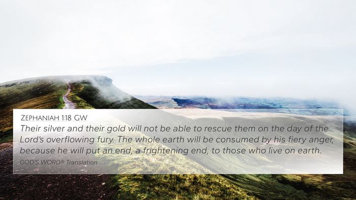Zephaniah 1:18 GW Bible Verse Image