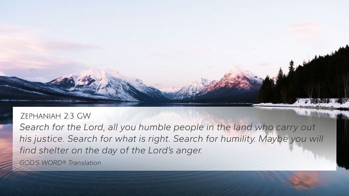 Zephaniah 2:3 GW Bible Verse Image