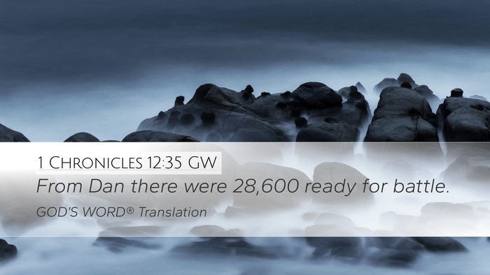 1 Chronicles 12:35 GW Bible Verse Image