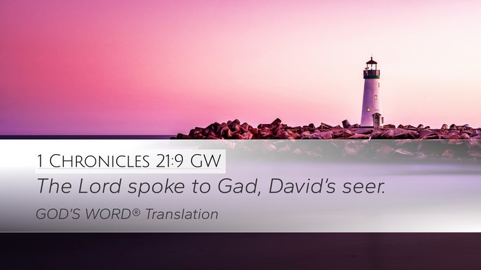 1 Chronicles 21:9 GW Bible Verse Image