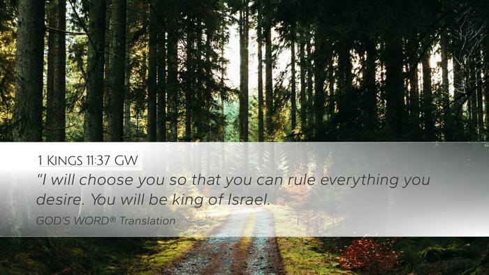 1 Kings 11:37 GW Bible Verse Image