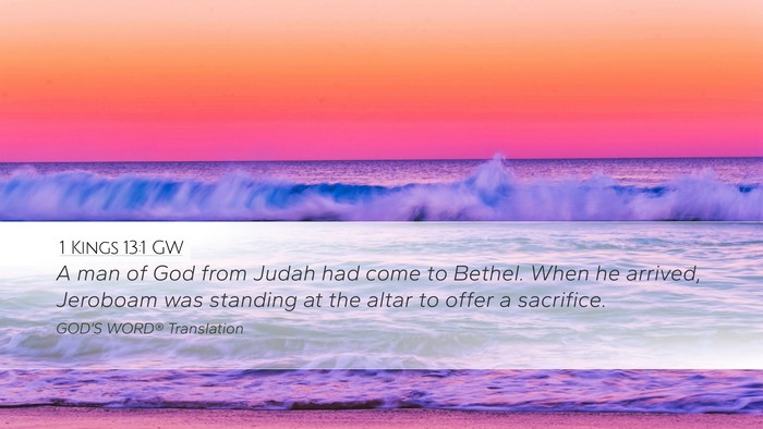 1 Kings 13:1 GW Bible Verse Image