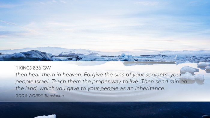1 Kings 8:36 GW Bible Verse Image