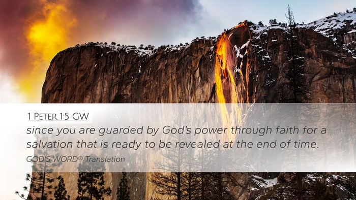 1 Peter 1:5 GW Bible Verse Image