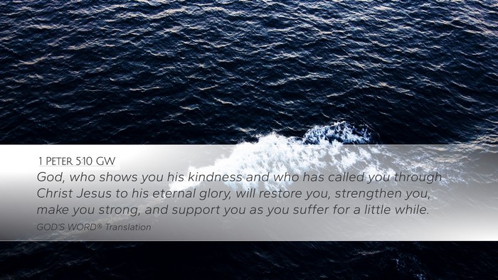 1 Peter 5:10 GW Bible Verse Image