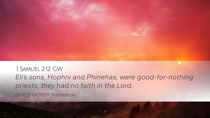 1 Samuel 2:12 GW Bible Verse Image