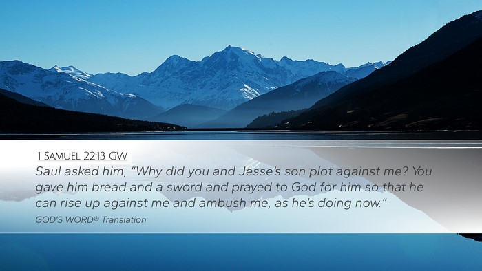 1 Samuel 22:13 GW Bible Verse Image