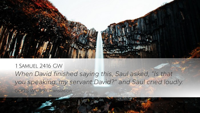 1 Samuel 24:16 GW Bible Verse Image