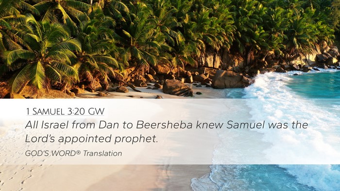 1 Samuel 3:20 GW Bible Verse Image