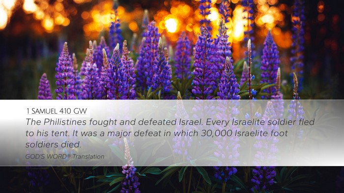1 Samuel 4:10 GW Bible Verse Image