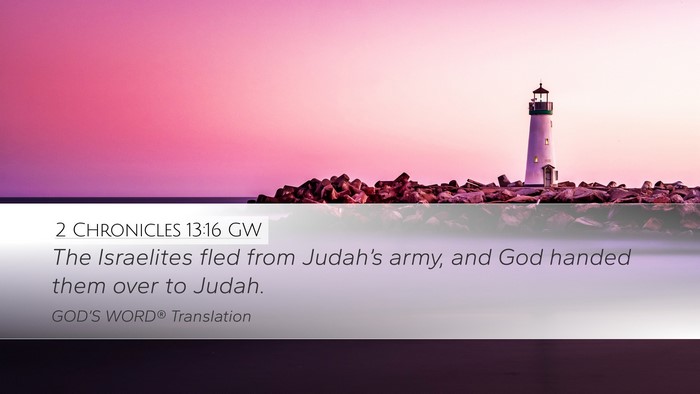 2 Chronicles 13:16 GW Bible Verse Image