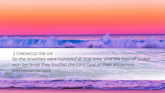 2 Chronicles 13:18 GW Bible Verse Image