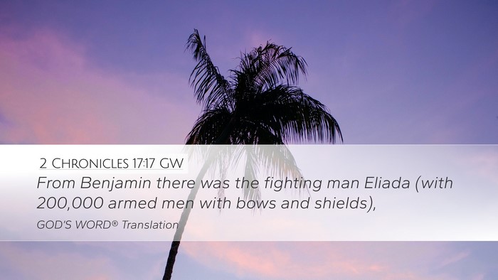 2 Chronicles 17:17 GW Bible Verse Image