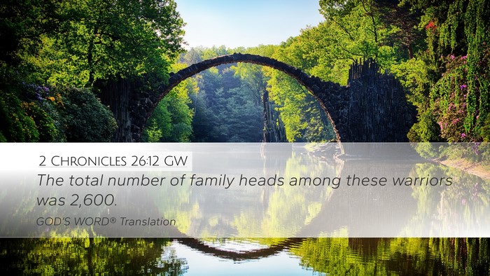 2 Chronicles 26:12 GW Bible Verse Image