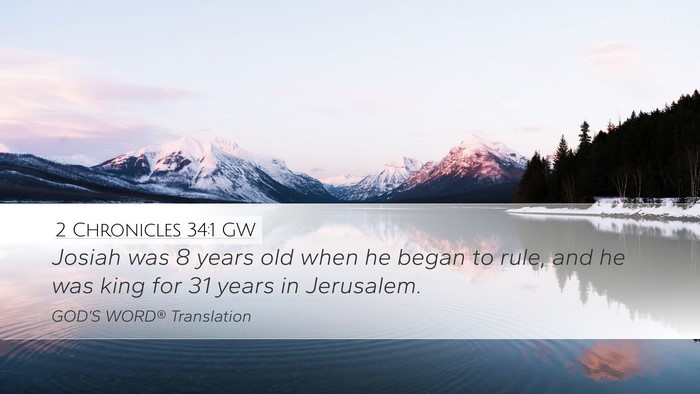 2 Chronicles 34:1 GW Bible Verse Image