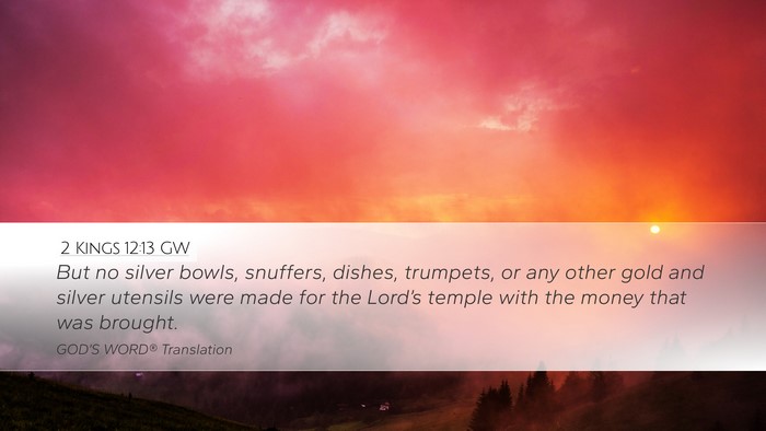 2 Kings 12:13 GW Bible Verse Image