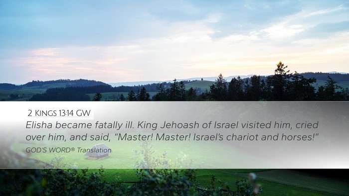 2 Kings 13:14 GW Bible Verse Image