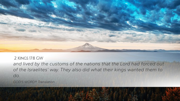 2 Kings 17:8 GW Bible Verse Image