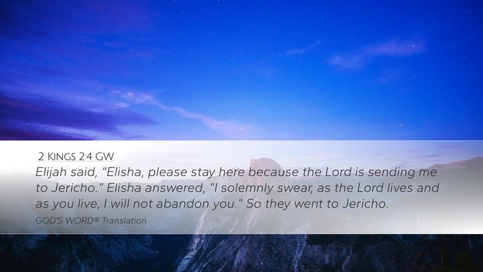 2 Kings 2:4 GW Bible Verse Image