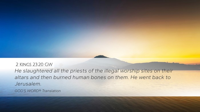2 Kings 23:20 GW Bible Verse Image