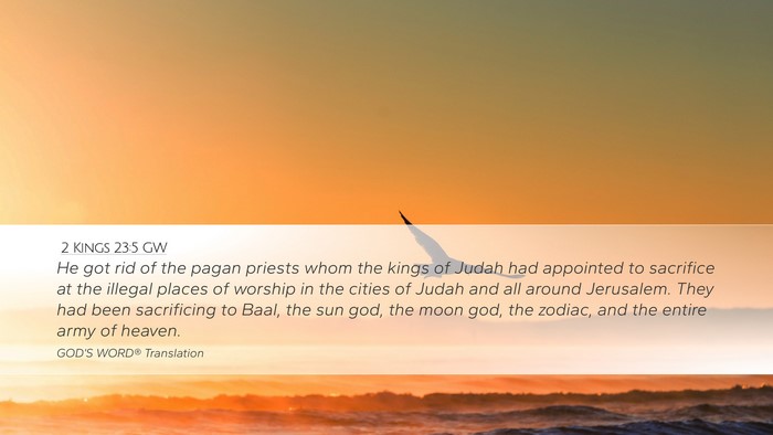 2 Kings 23:5 GW Bible Verse Image